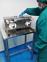 Rebobinadora portátil y su uso en laboratorios